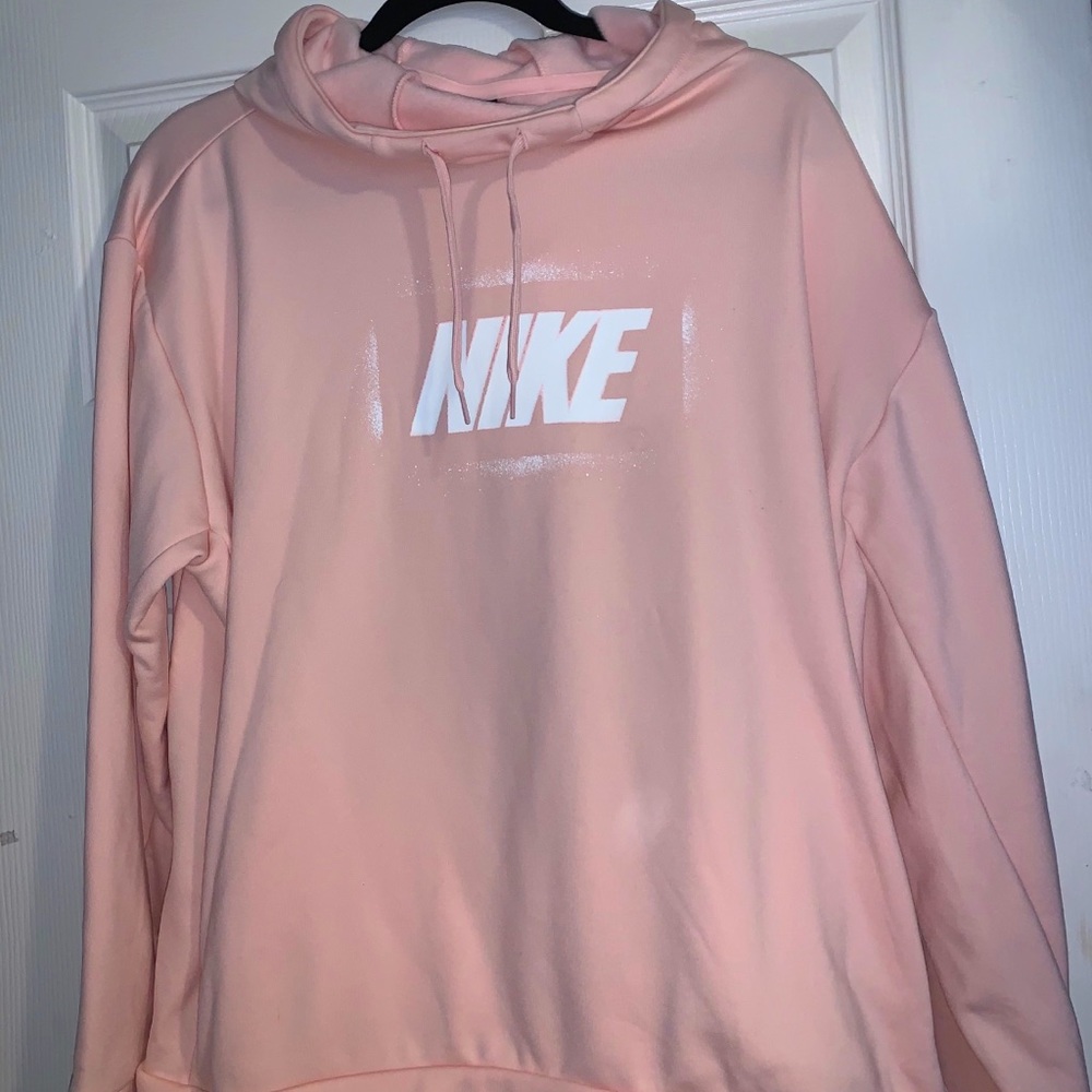 Pink Nike hoodie
